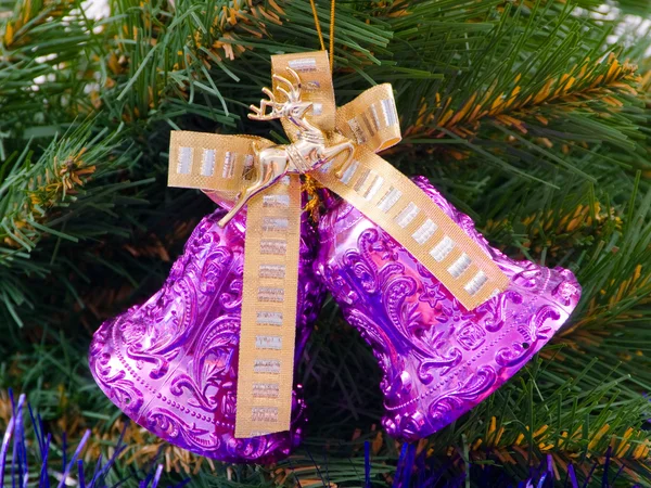 Christmas hand bells — Stock Photo, Image