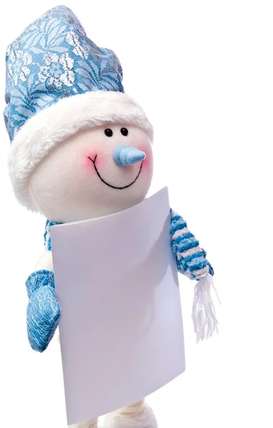 The amusing snowman — Stockfoto