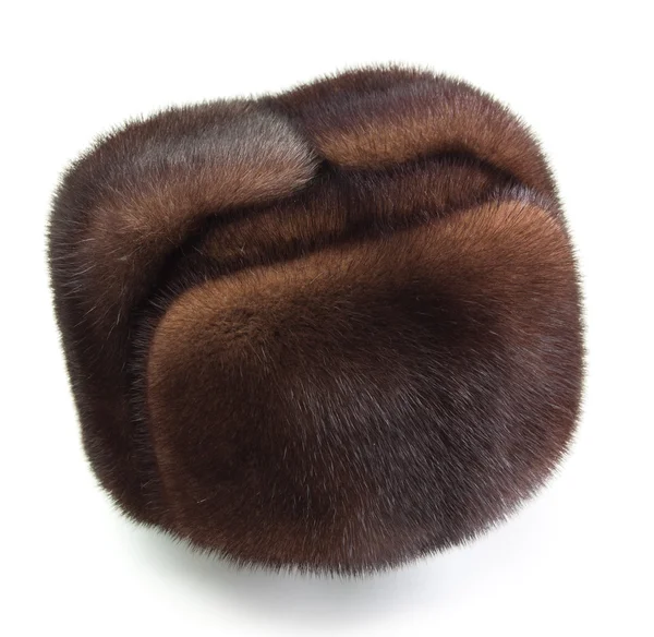 Tüylü kış şapka — Stok fotoğraf
