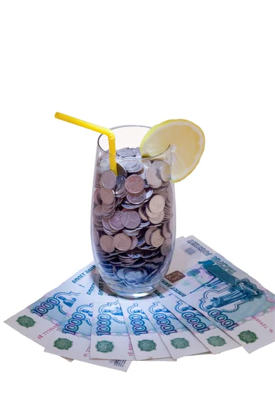 Monetary cocktail — Stock Photo, Image