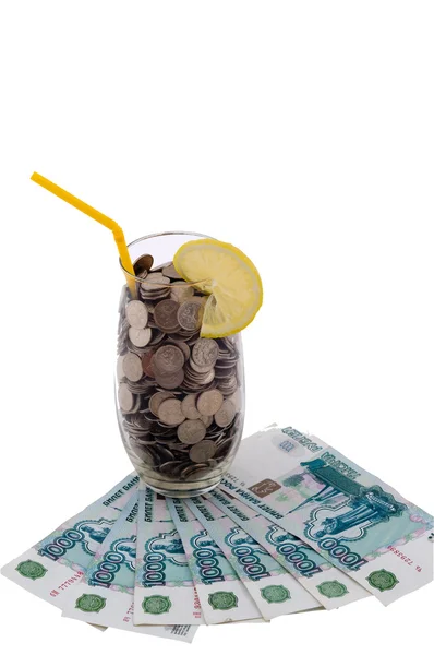 Monetary cocktail — Stock Photo, Image