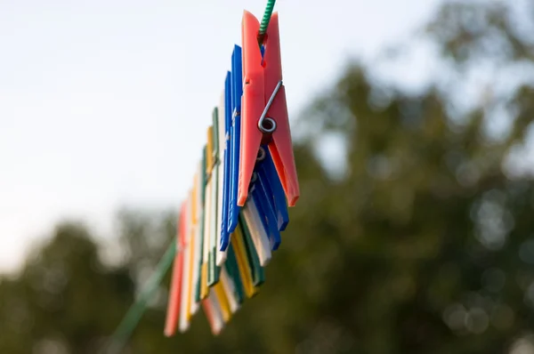 Clothespins for linen — Stock Photo, Image