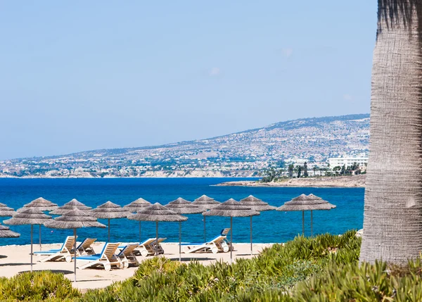 Strand parasols cyprus — Stockfoto