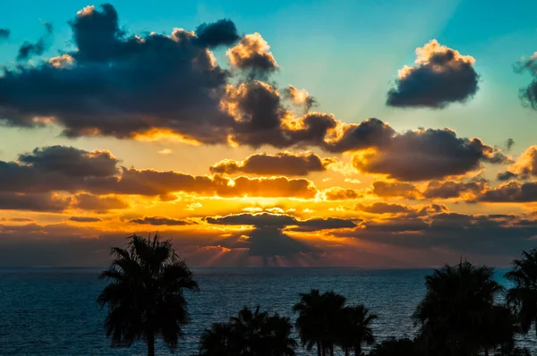 Solnedgång havet — Stockfoto