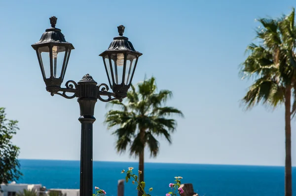 Street lamp on the wall — Stock Photo, Image