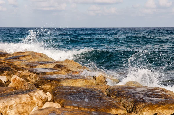 Хвилі на морі — стокове фото