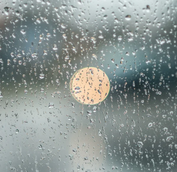 Chuva no vidro — Fotografia de Stock