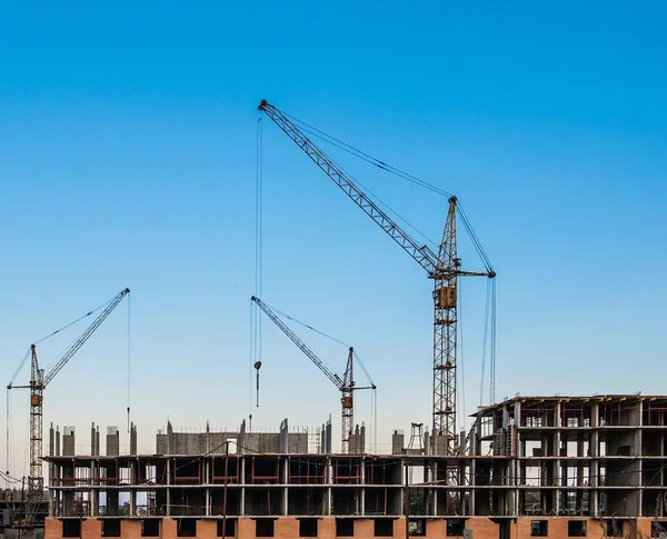 Construcción de edificios residenciales —  Fotos de Stock