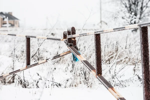 Wintersperre — Stockfoto