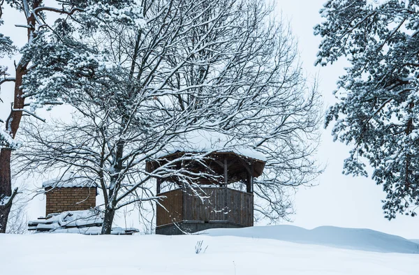 Gazebo invierno —  Fotos de Stock