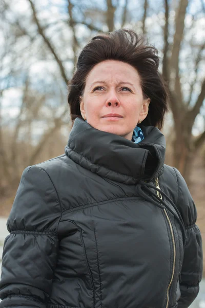 Brunette middle-aged woman — Stock Photo, Image