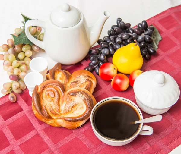 お茶とケーキ — ストック写真