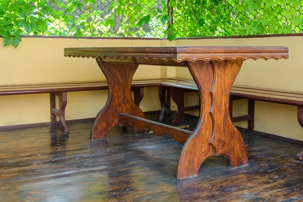 Table on the veranda — Stock Photo, Image