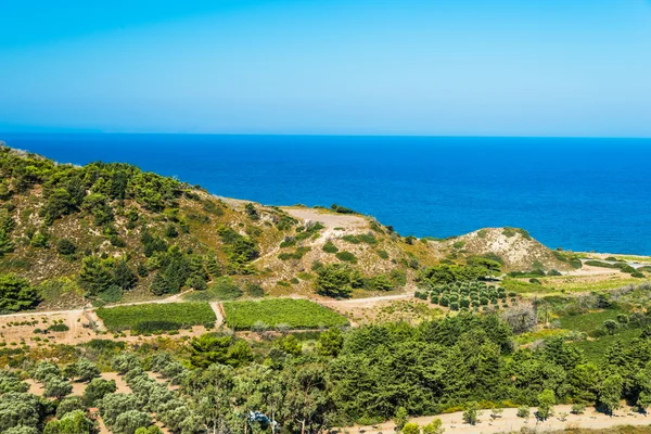 Kusten i Egeiska havet — Stockfoto