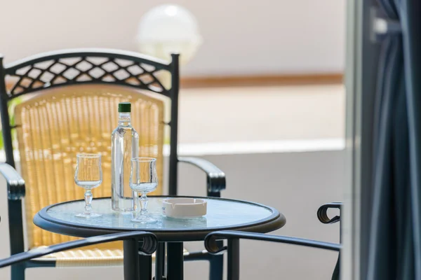 Table chair on the veranda — Stock Photo, Image