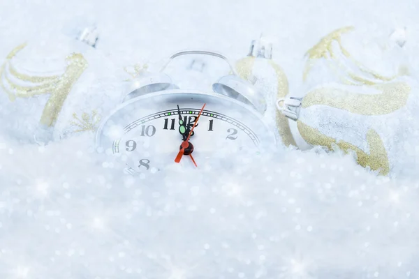 Zegar świąteczny zostało pięć minut — Zdjęcie stockowe