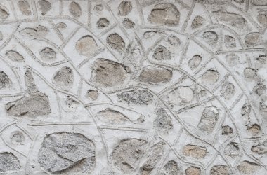 Eski bir taş çitin soyut bir parçası