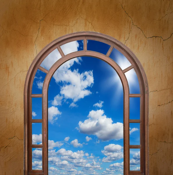 Porta aberta para o céu — Fotografia de Stock