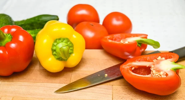 Bulgaarse peper rood — Stockfoto