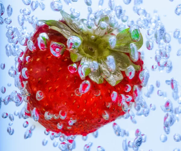 Agua de fresa roja — Foto de Stock