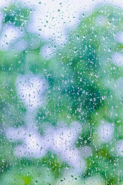Deszcz na szkło — Zdjęcie stockowe