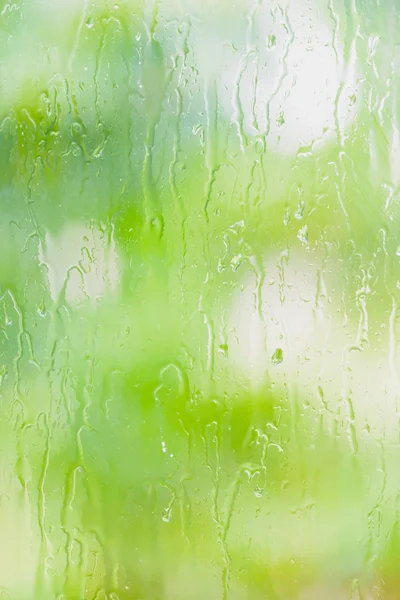 Regen op het glas — Stockfoto