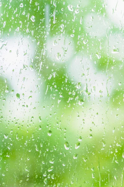 Regen auf dem Glas — Stockfoto