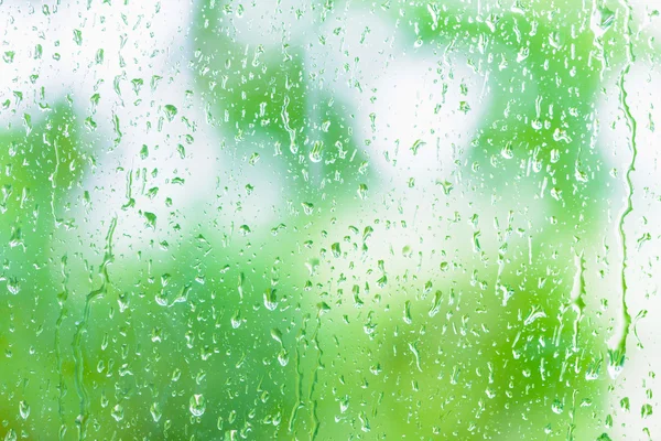 Regen op het glas — Stockfoto