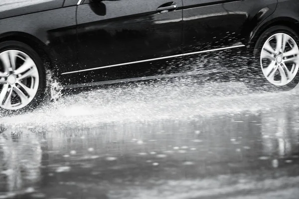 Spray från bilen — Stockfoto