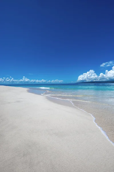 Paisaje Paraíso Playa Bokardi Isla Costa Arenosa Bahía Contra Cielo — Foto de Stock