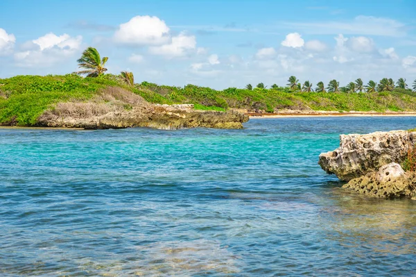 Pequeña Isla Deshabitada Catalinita Mar Caribe Cerca República Dominicana — Foto de Stock