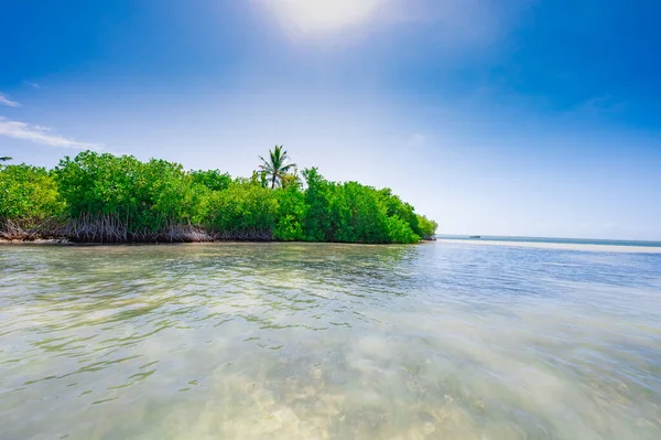 Dominik Cumhuriyeti yakınlarındaki Karayip Denizi 'ndeki küçük ıssız Catalinita adası.
