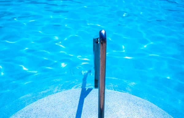 Ladder Stainless Steel Basin Water Drops — Stock Photo, Image