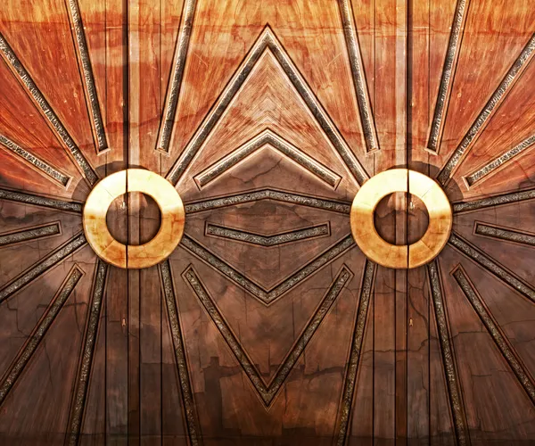 Art Deco drzwi — Zdjęcie stockowe
