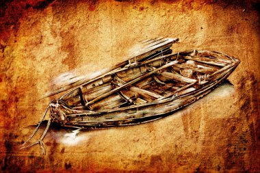 Tekne deniz sanat tasarlamak çizim