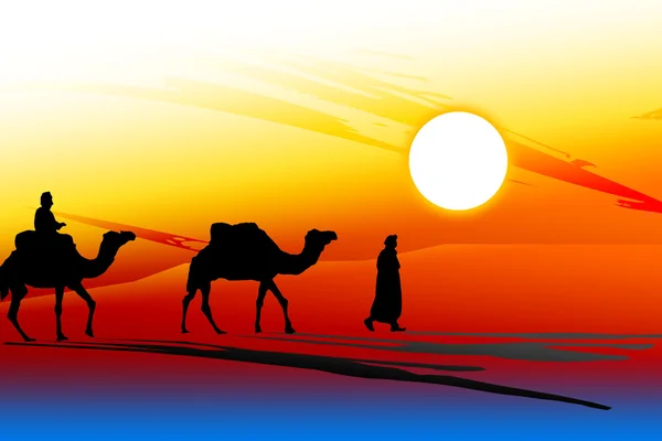 Afrykańskie słońce pustyni — Zdjęcie stockowe