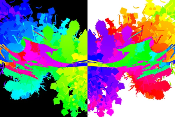 Абстрактне мистецтво кольорового дизайну — стокове фото