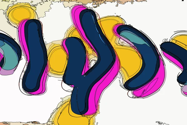 Kolor streszczenie sztuka projektowania — Zdjęcie stockowe