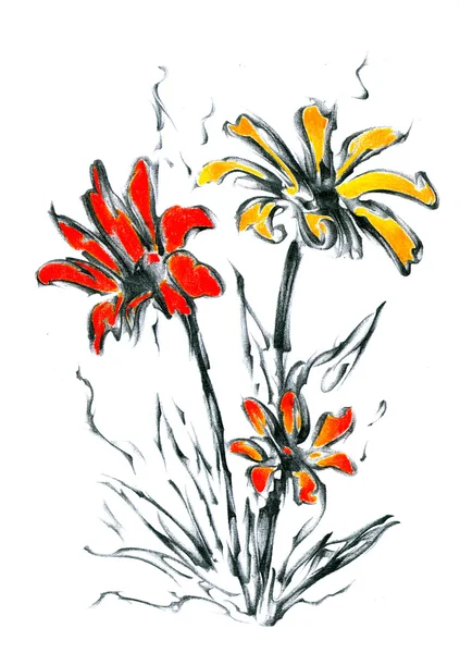 Blume Natur Pflanze Kunst Design — Stockfoto