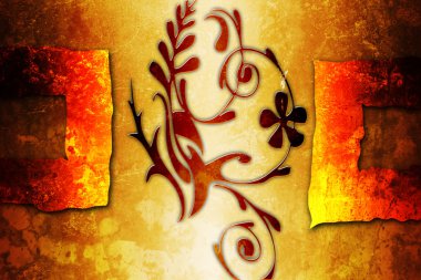 soyut sanat tasarımı eğlenceli bir renk