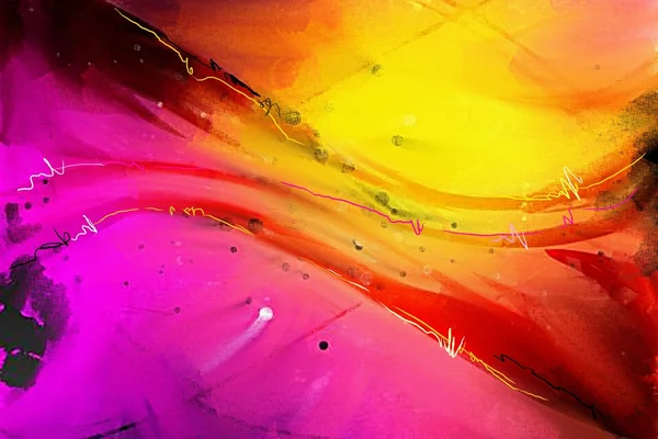 Malarstwo sztuka wolna kolor pomysł streszczenie tło — Zdjęcie stockowe