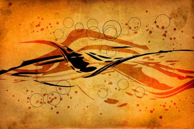 soyut sanat tasarımı eğlenceli bir renk