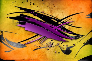 soyut sanat tasarımı eğlenceli bir renk