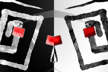 soyut sanat tasarımı eğlenceli bir renk