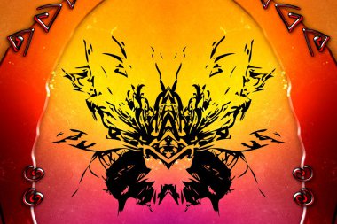 soyut sanat tasarımı eğlenceli bir renk