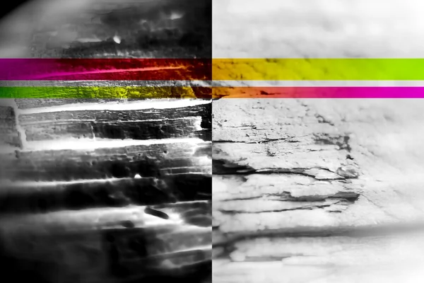 Абстрактный арт-дизайн веселая цветовая работа текстура ретро-винтаж — стоковое фото