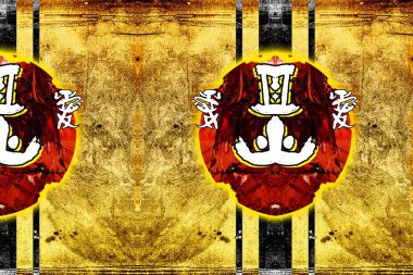 soyut sanat tasarımı eğlenceli bir renk