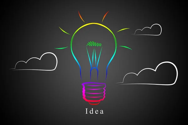 Light bulb business idea — Stock Photo, Image