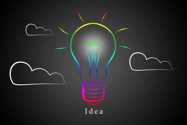 Light bulb business idea — Stock Photo, Image