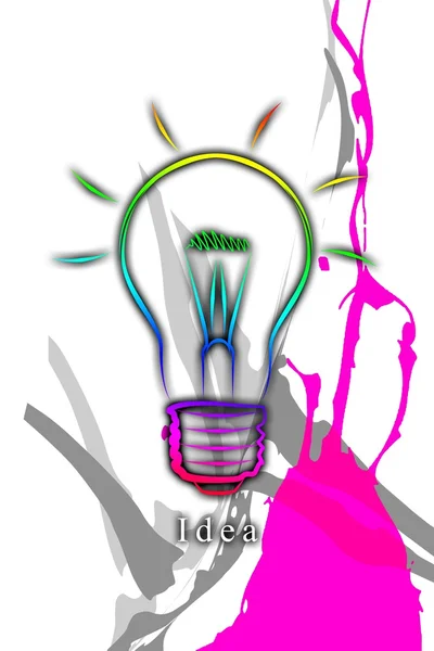 Lampadina business idea — Foto Stock